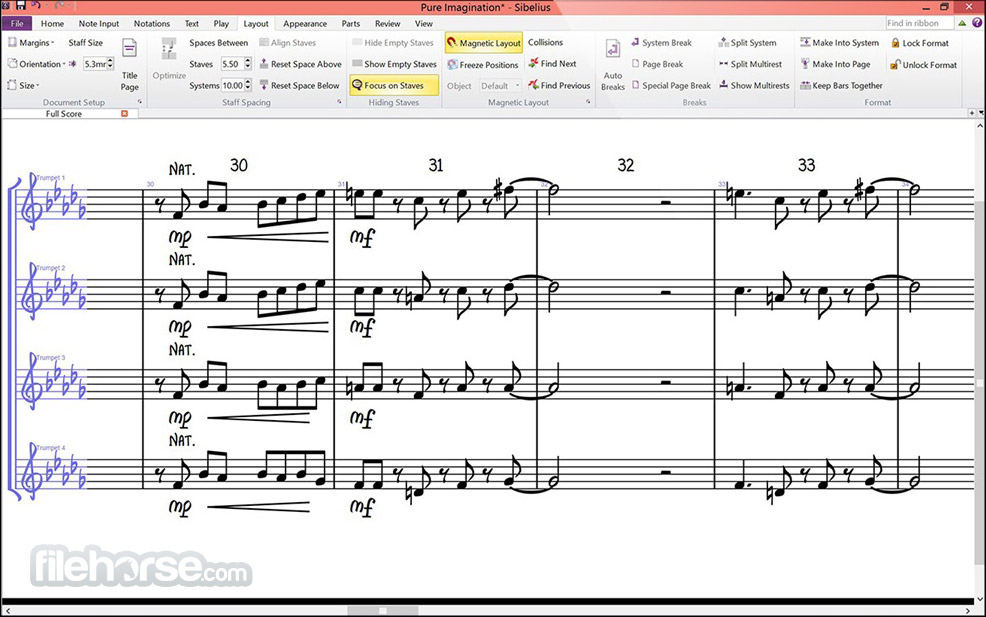 Sibelius 畫面截圖 1