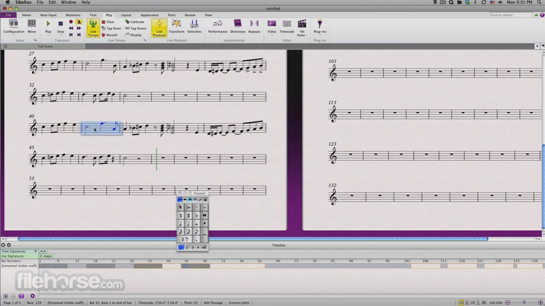 Sibelius 畫面截圖 3