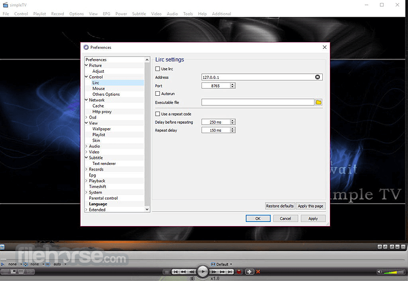 SimpleTV 0.5.0 b12.8.11 (64-bit) 畫面截圖 4
