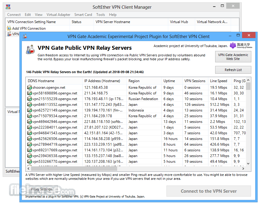 SoftEther VPN Gate Client Plugin 2026.08.13 build 畫面截圖 1