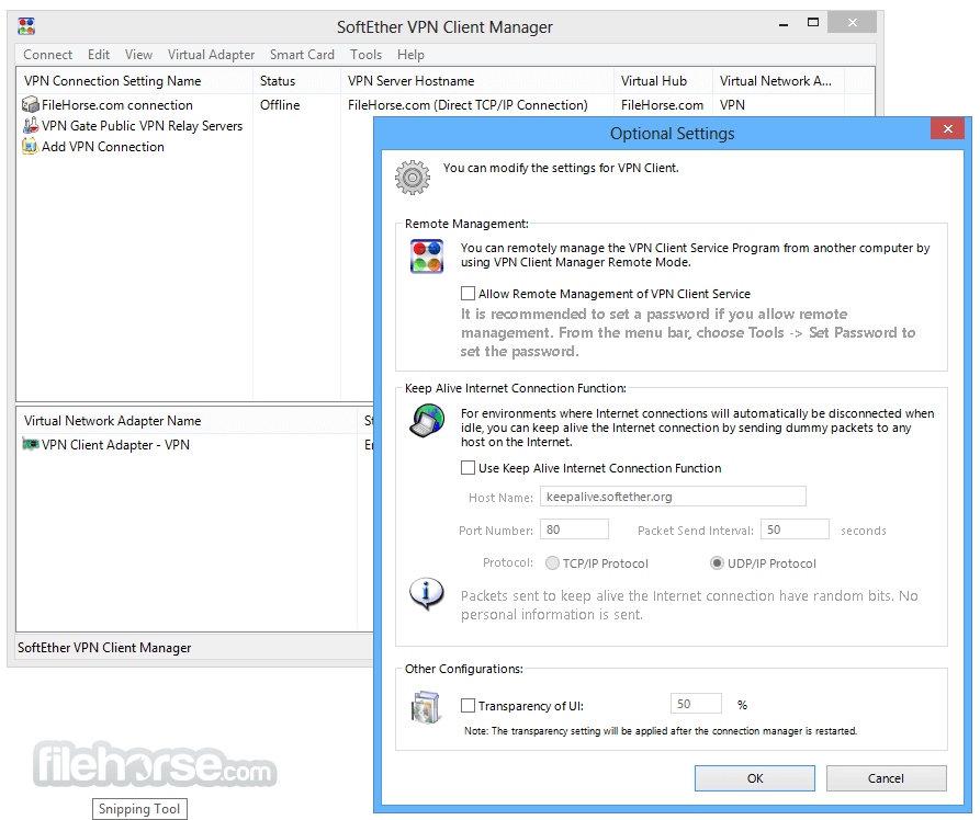 SoftEther VPN Gate Client Plugin 2026.08.13 build 畫面截圖 5