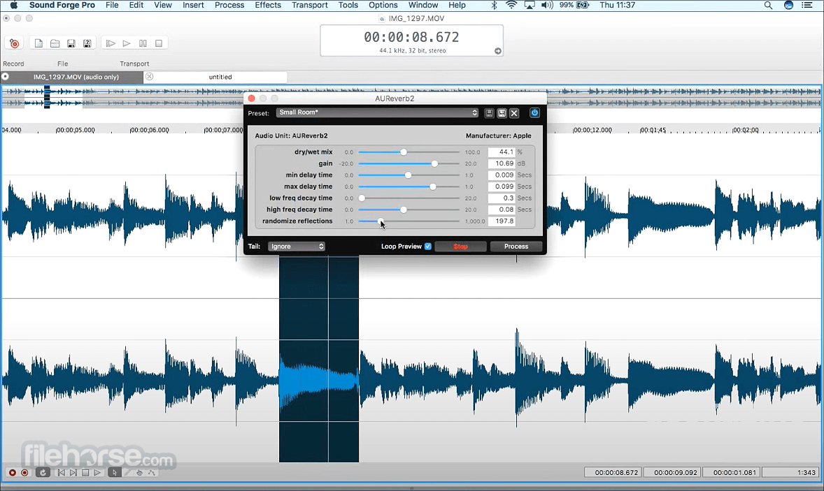 Sound Forge 畫面截圖 4