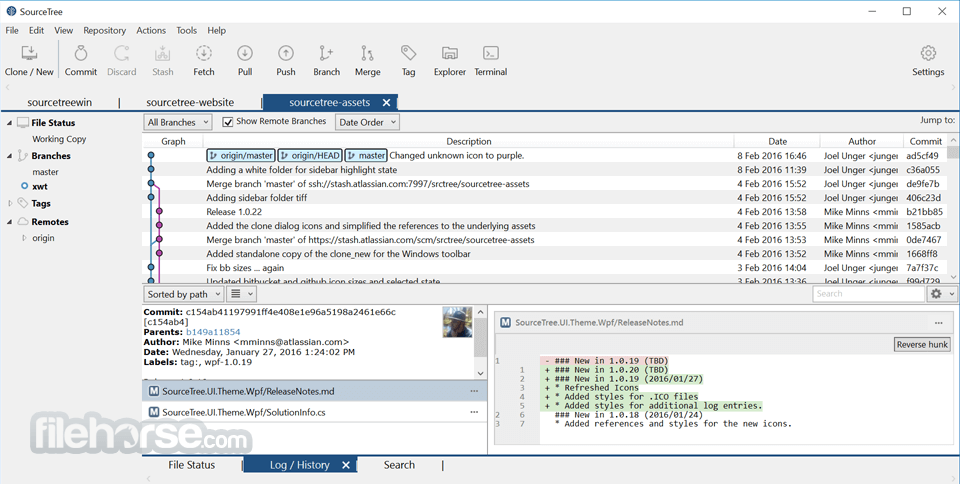 SourceTree 畫面截圖 1