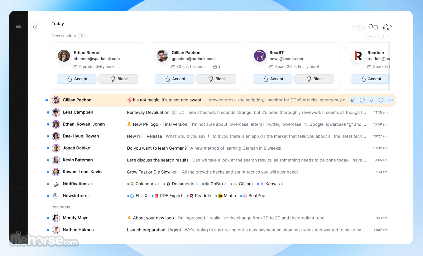 Spark Mail 畫面截圖 1