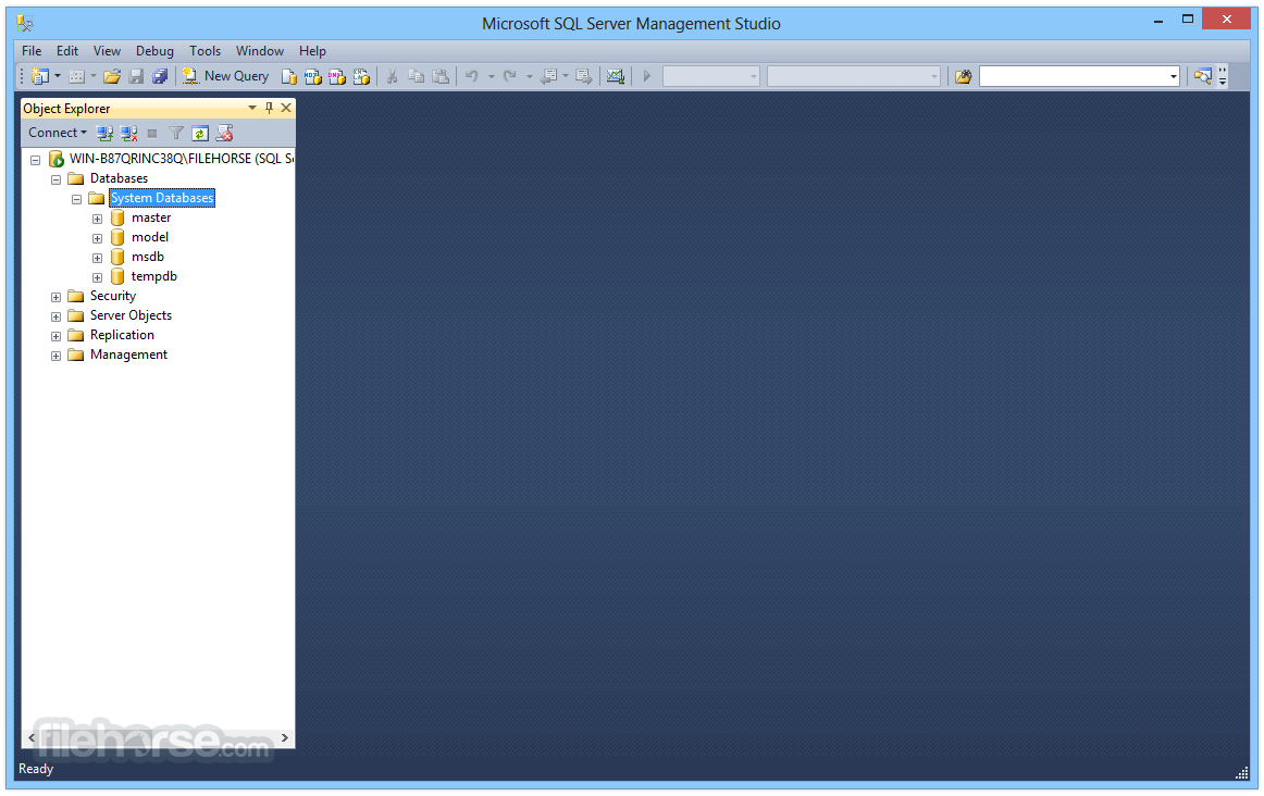 SQL Server Management Studio 畫面截圖 2