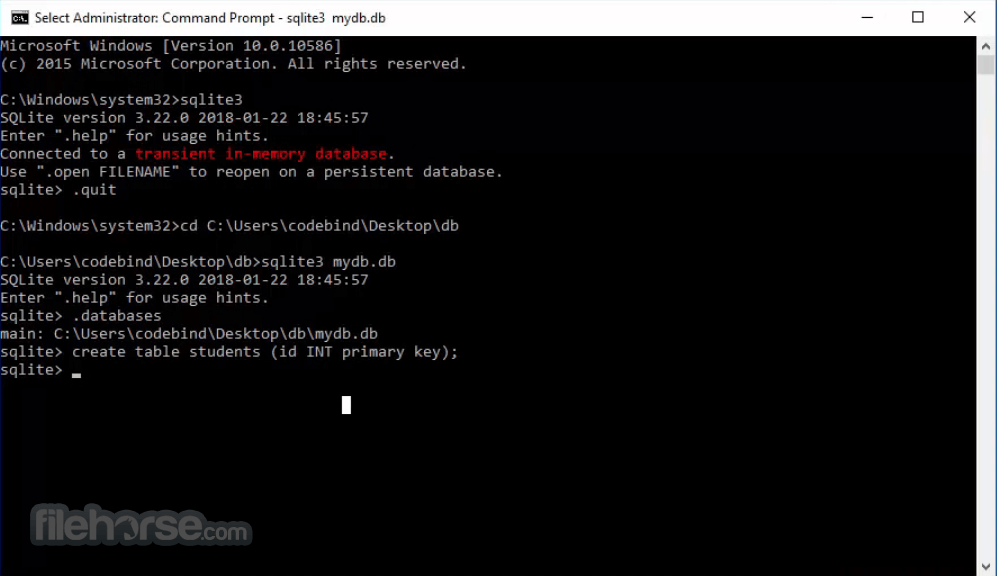 SQLite 3.53.4 (64-bit) 畫面截圖 1