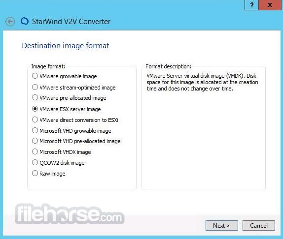 StarWind V2V Converter 畫面截圖 1