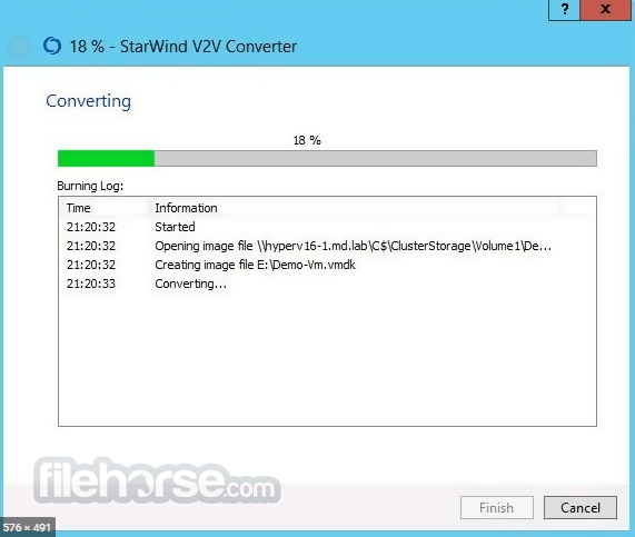 StarWind V2V Converter 畫面截圖 2