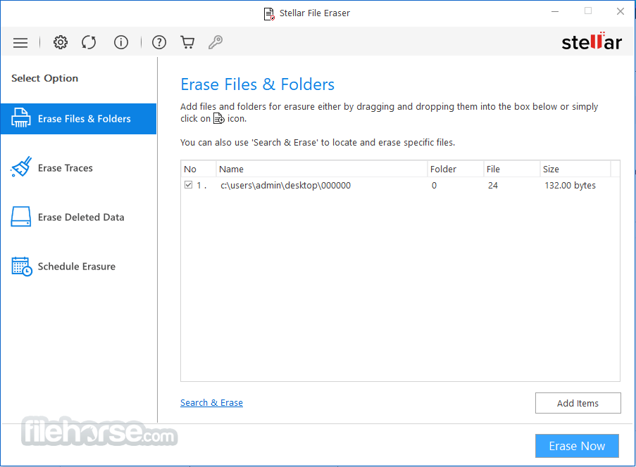 Stellar File Eraser 畫面截圖 1