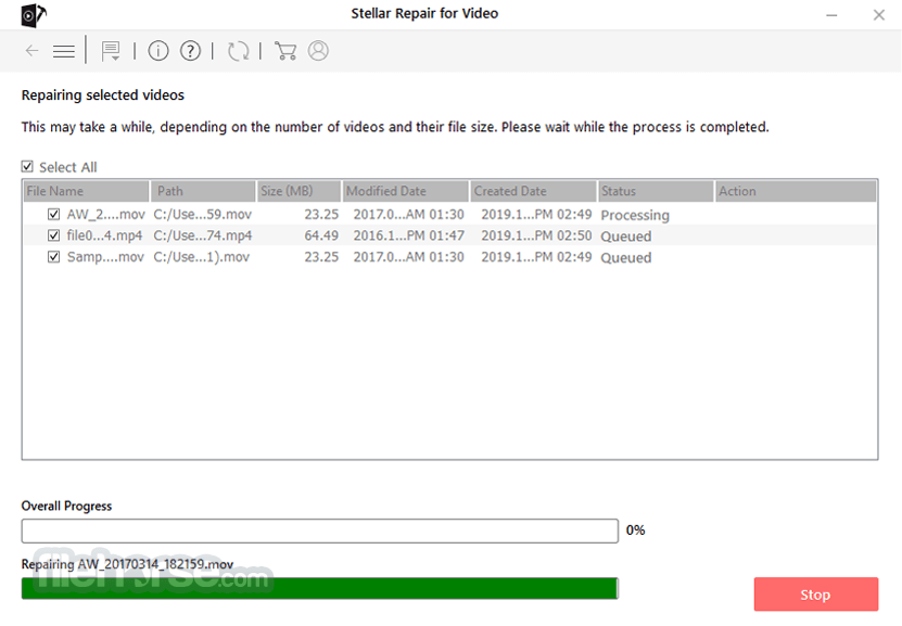 Stellar Repair for Video 畫面截圖 2