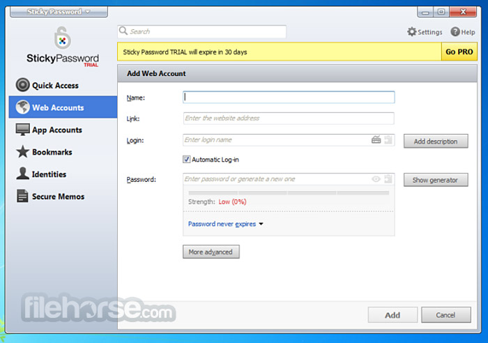 Sticky Password 畫面截圖 3