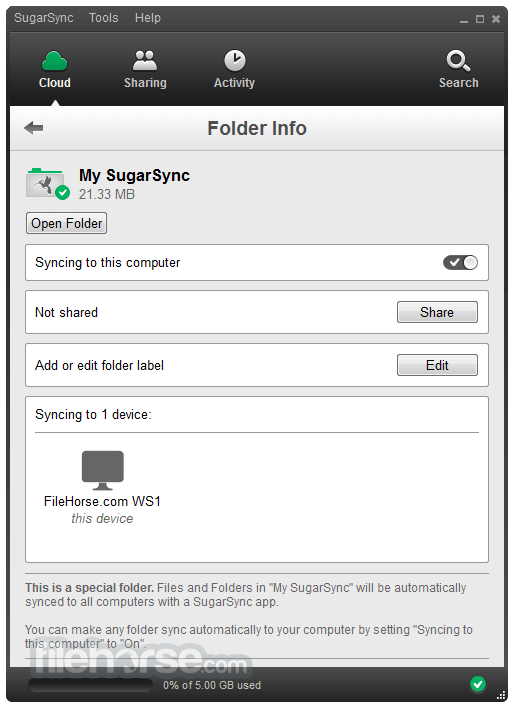 SugarSync 畫面截圖 2