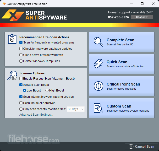 SuperAntiSpyware Professional X 畫面截圖 2