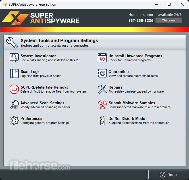 SuperAntiSpyware Professional X 畫面截圖 3