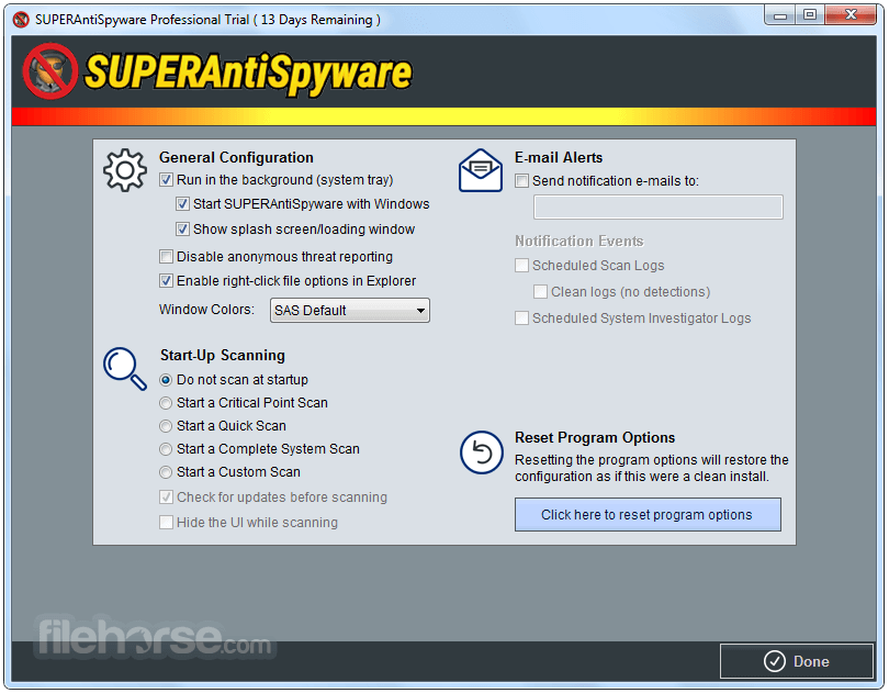 SuperAntiSpyware Professional X 畫面截圖 5
