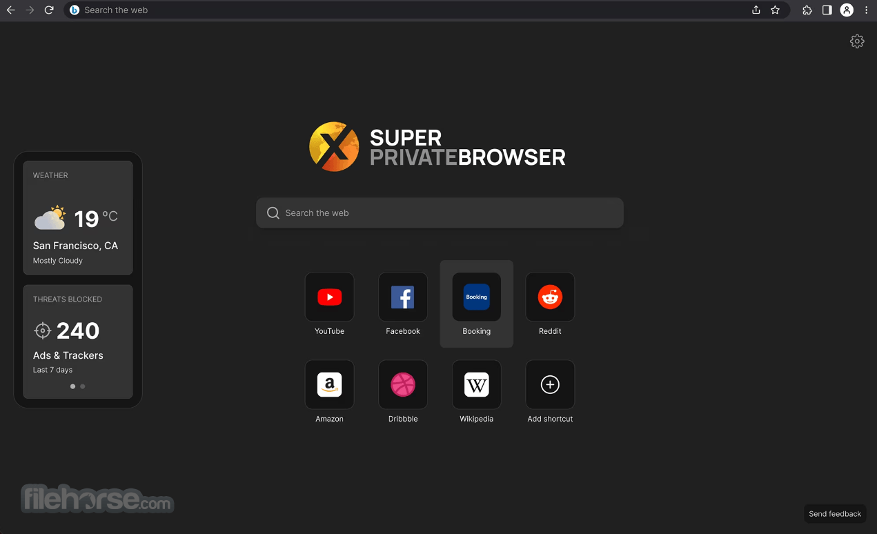 SUPERPrivateBrowser 畫面截圖 1