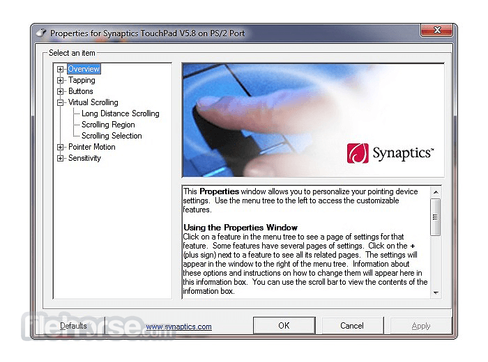 Synaptics Touchpad Driver 畫面截圖 1