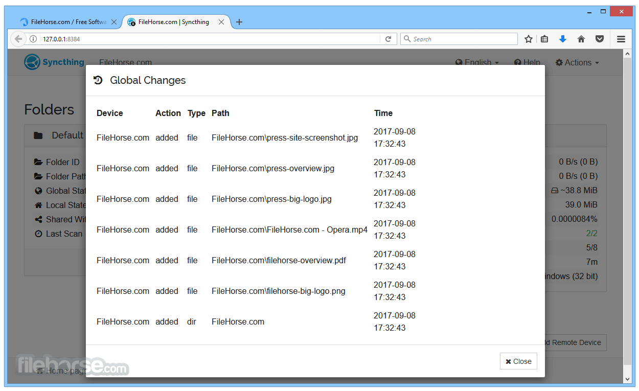 Syncthing 2.1.3 (64-bit) 畫面截圖 2