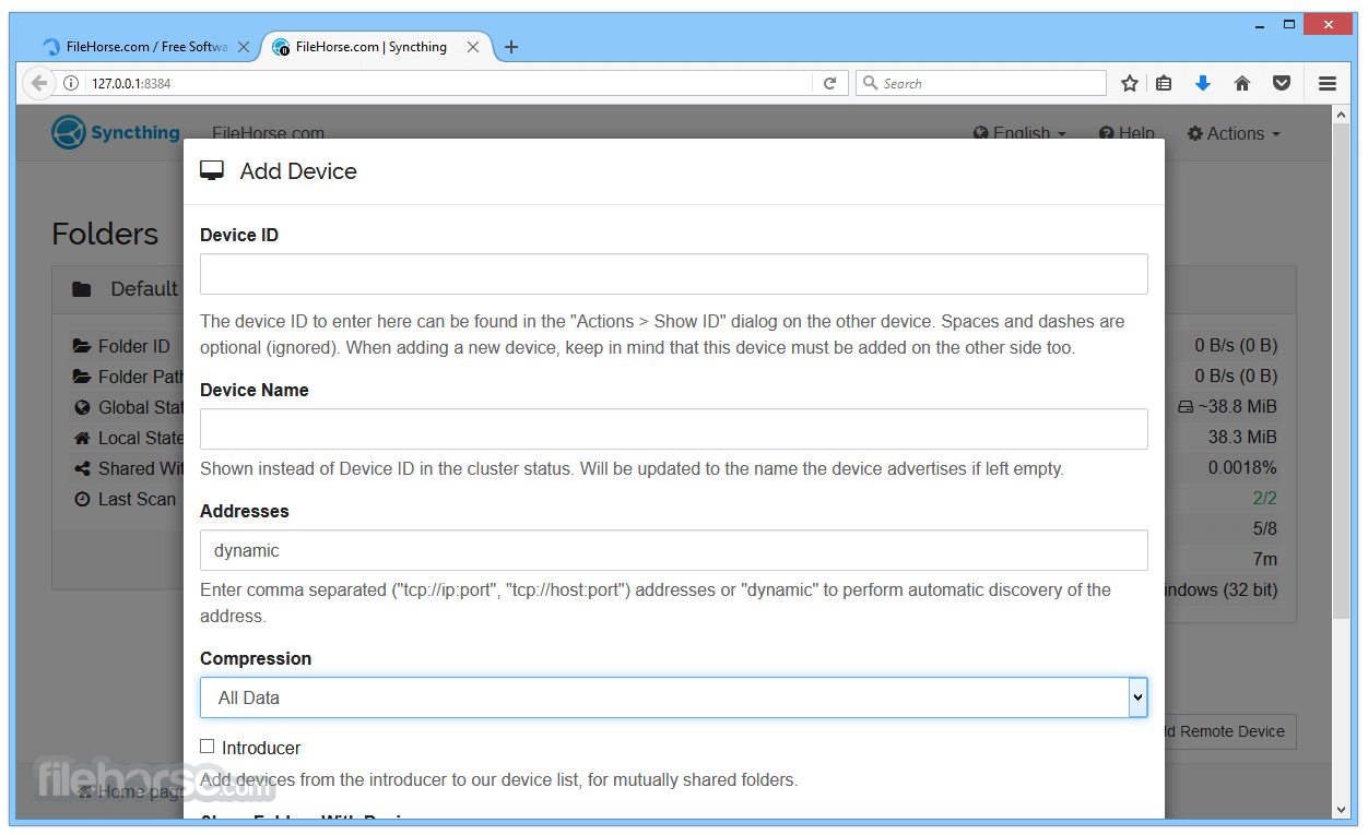 Syncthing 2.1.3 (64-bit) 畫面截圖 3