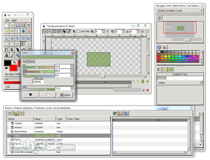 Synfig Studio 1.5.5 (32-bit) 畫面截圖 4
