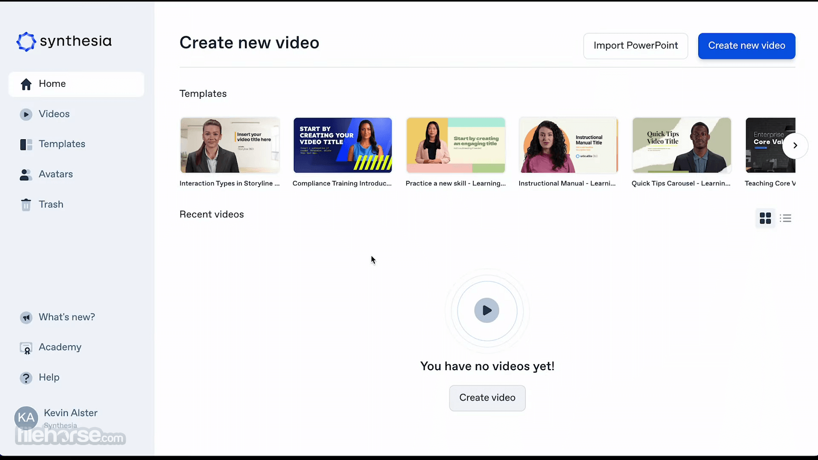 Synthesia AI Video Creator 畫面截圖 1