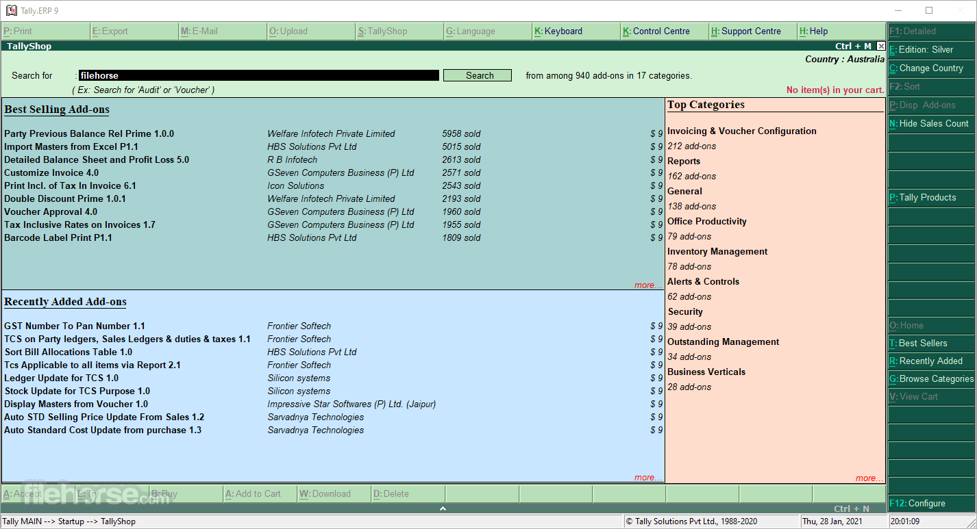Tally.ERP 9 畫面截圖 2