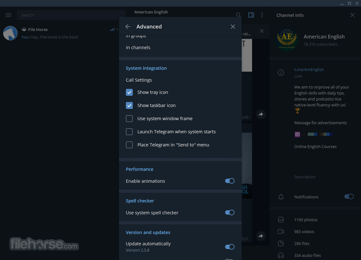 Telegram for PC Portable 畫面截圖 4