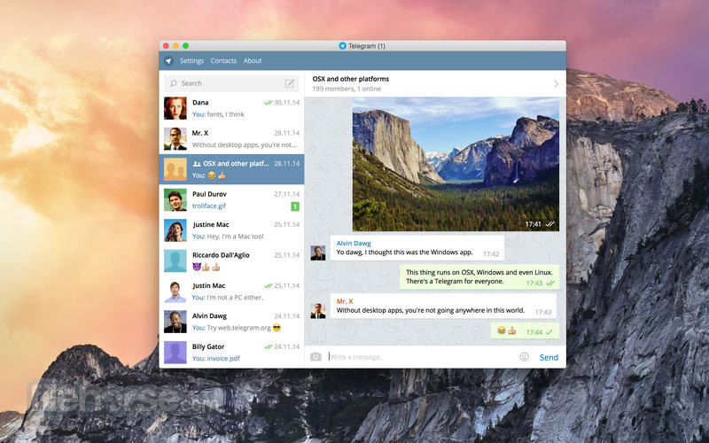 Telegram for Desktop 畫面截圖 1