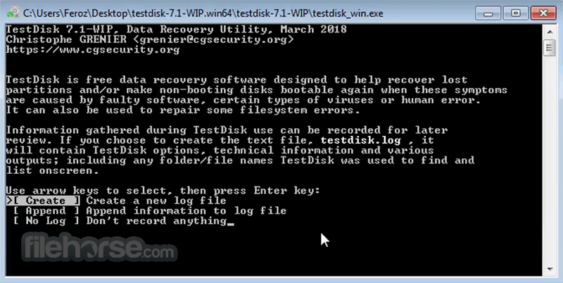 TestDisk 畫面截圖 1