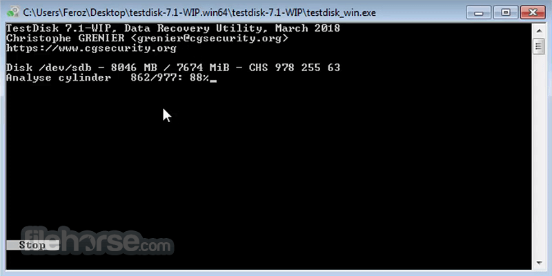 TestDisk 畫面截圖 3