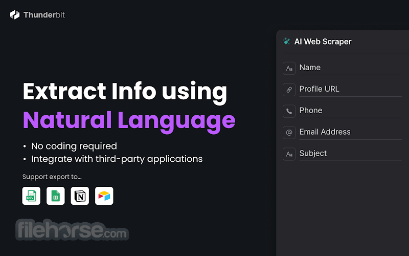 Thunderbit AI - AI Web Scraper 畫面截圖 3