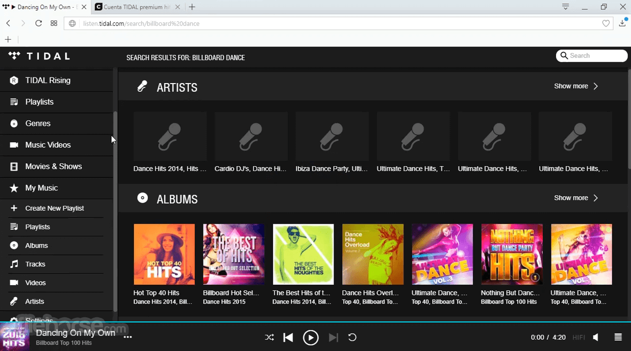 TIDAL Desktop 畫面截圖 1