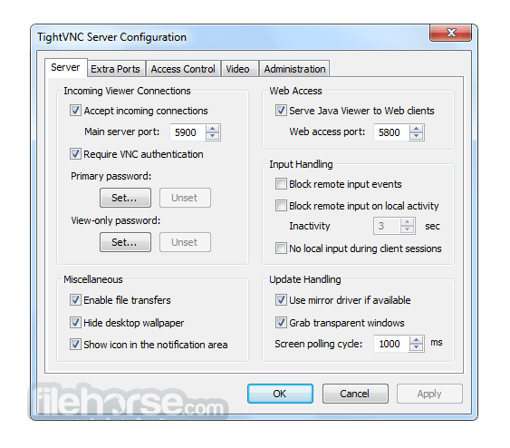 TightVNC 2.8.88 (64-bit) 畫面截圖 1