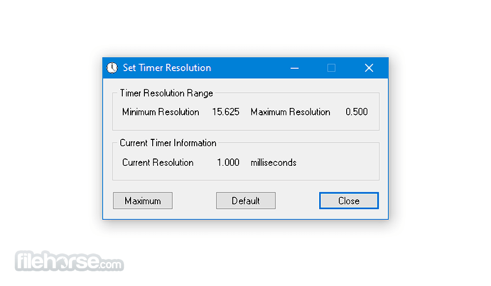 Timer Resolution 畫面截圖 1