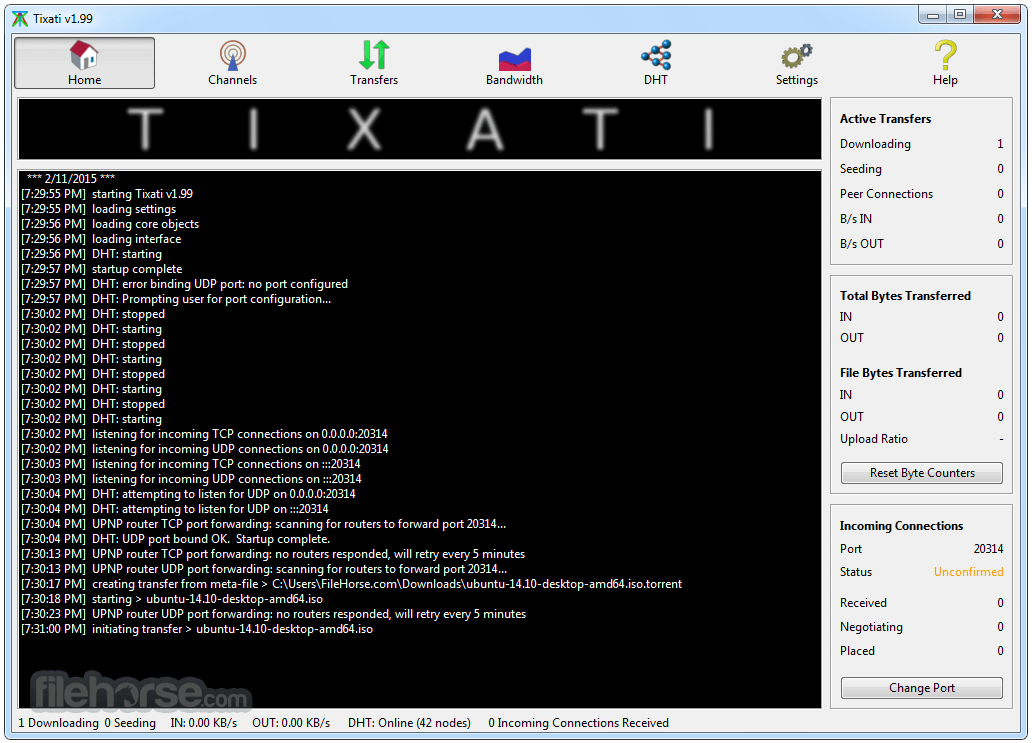 Tixati 3.44 (64-bit) 畫面截圖 1