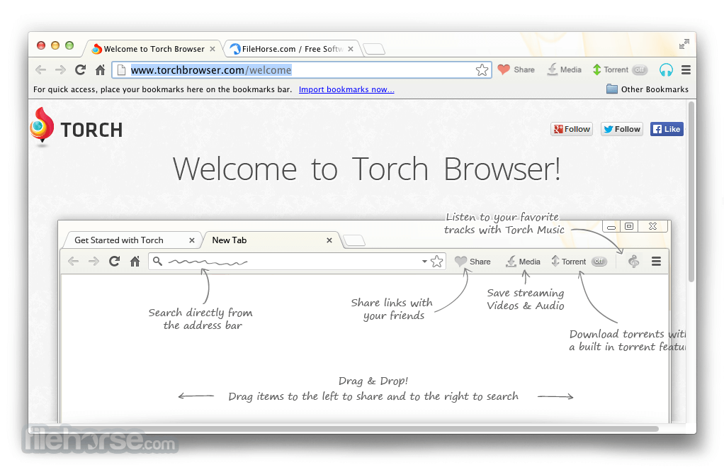 Torch Browser 畫面截圖 1