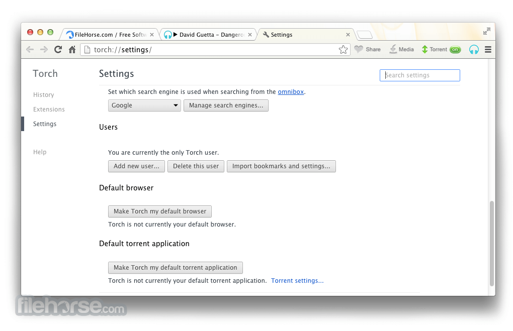 Torch Browser 畫面截圖 5