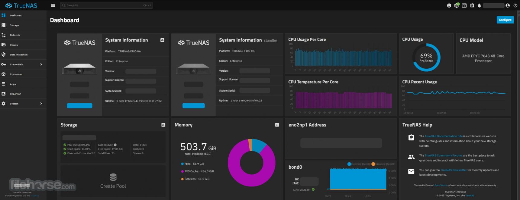 TrueNAS Community Edition 畫面截圖 1
