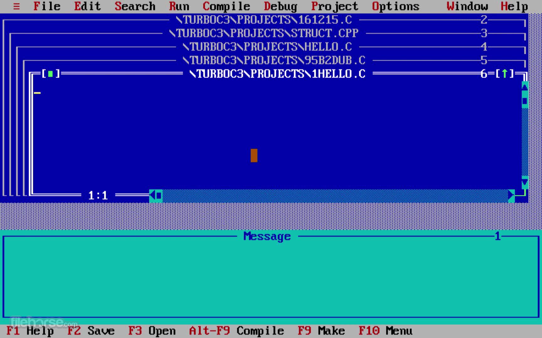 Turbo C++ 畫面截圖 1