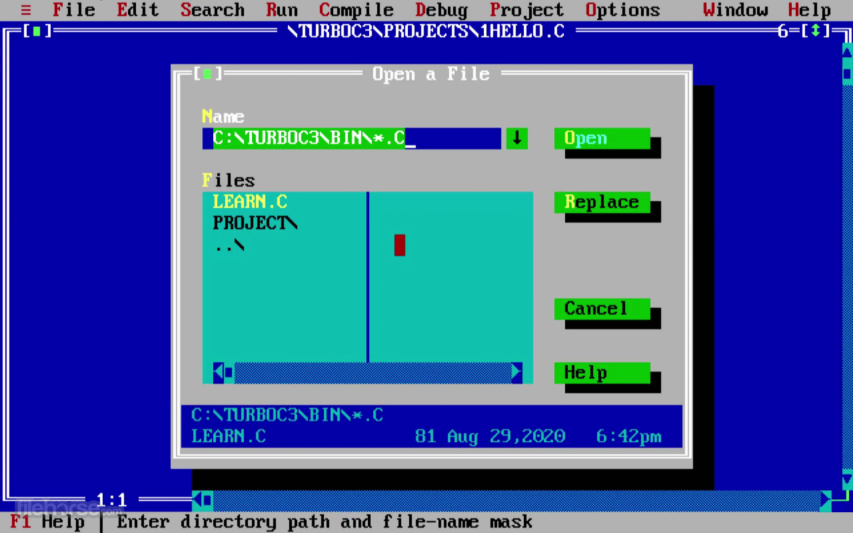 Turbo C++ 畫面截圖 2