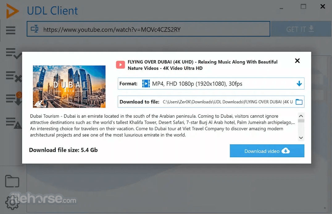 UDL Client 畫面截圖 2