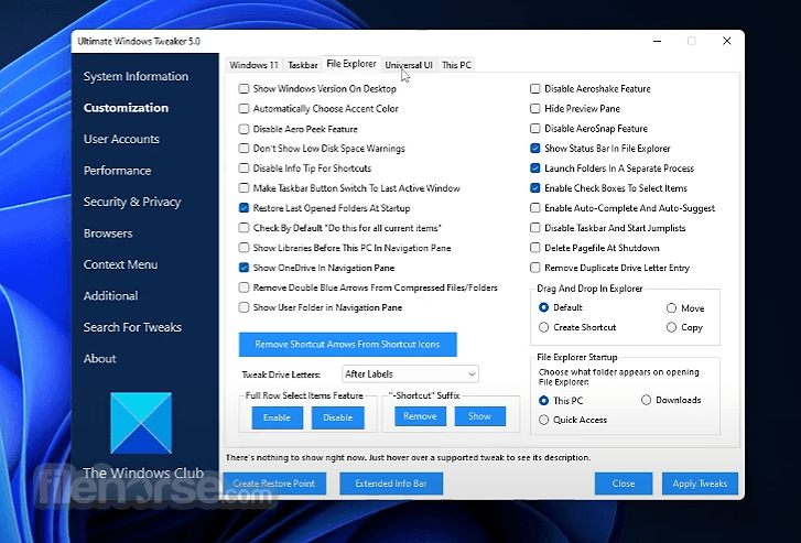 Ultimate Windows Tweaker 畫面截圖 2