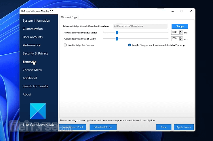 Ultimate Windows Tweaker 畫面截圖 4