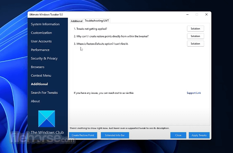 Ultimate Windows Tweaker 畫面截圖 5
