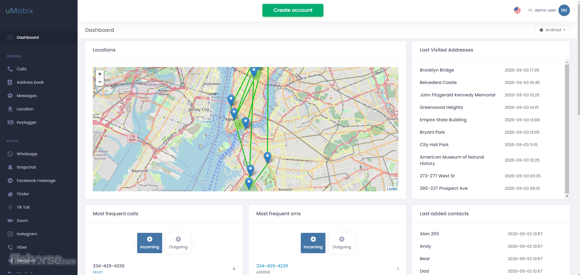uMobix - Cell Phone Tracker 畫面截圖 1
