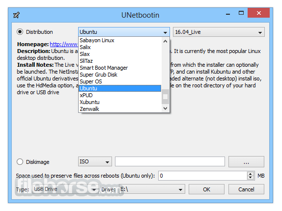 UNetbootin 畫面截圖 1
