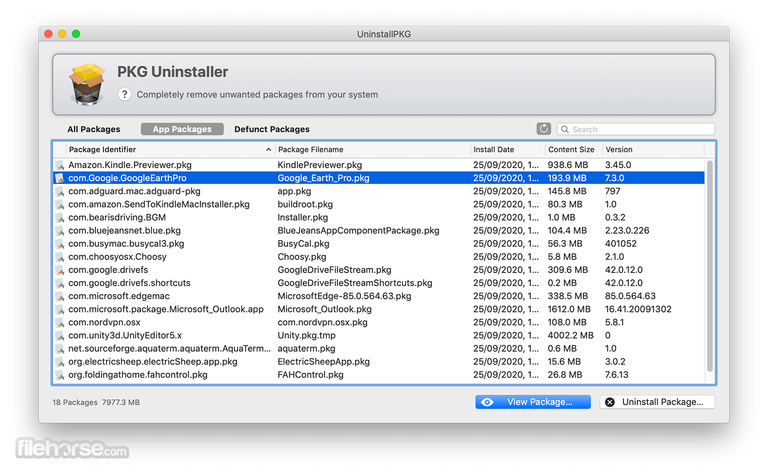 UninstallPKG 畫面截圖 1