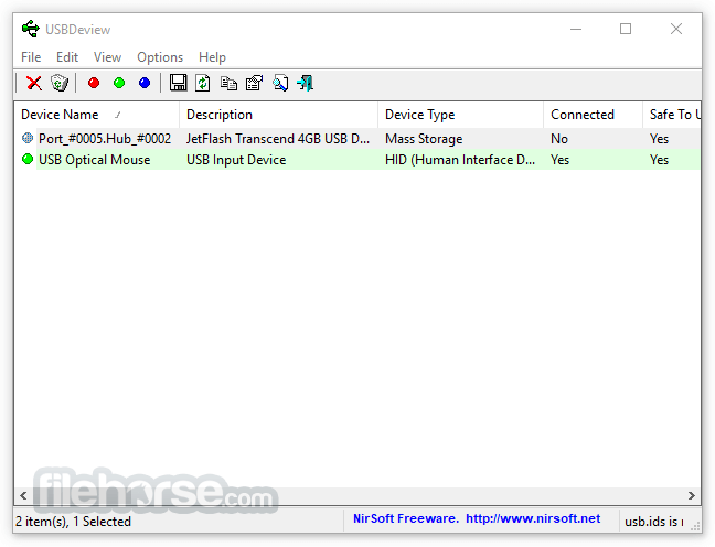USBDeview 3.10 (32-bit) 畫面截圖 1