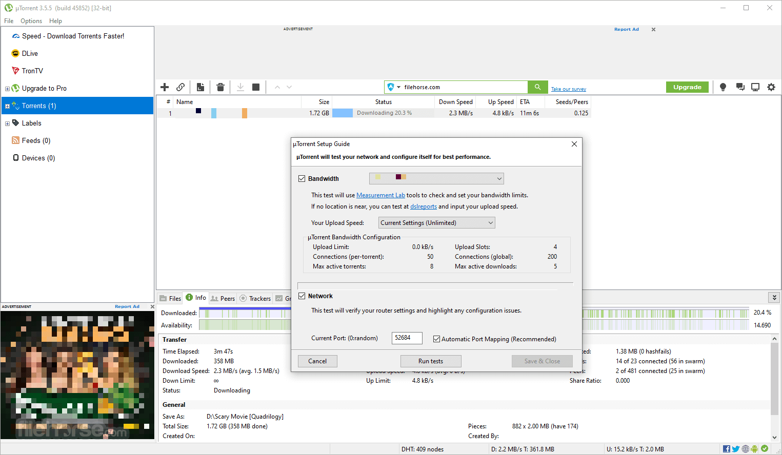 uTorrent Portable 3.6.0 Build 畫面截圖 4