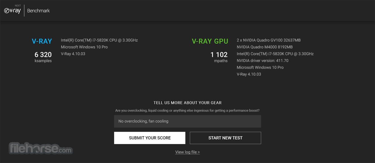 V-Ray Benchmark 畫面截圖 2